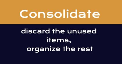 consolidate