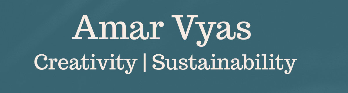 welcome banner for website of Amar Vyas