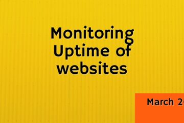 Feature Image- Why it is critical to Monitor Uptime of Your Website. Blog by Amar Vyas